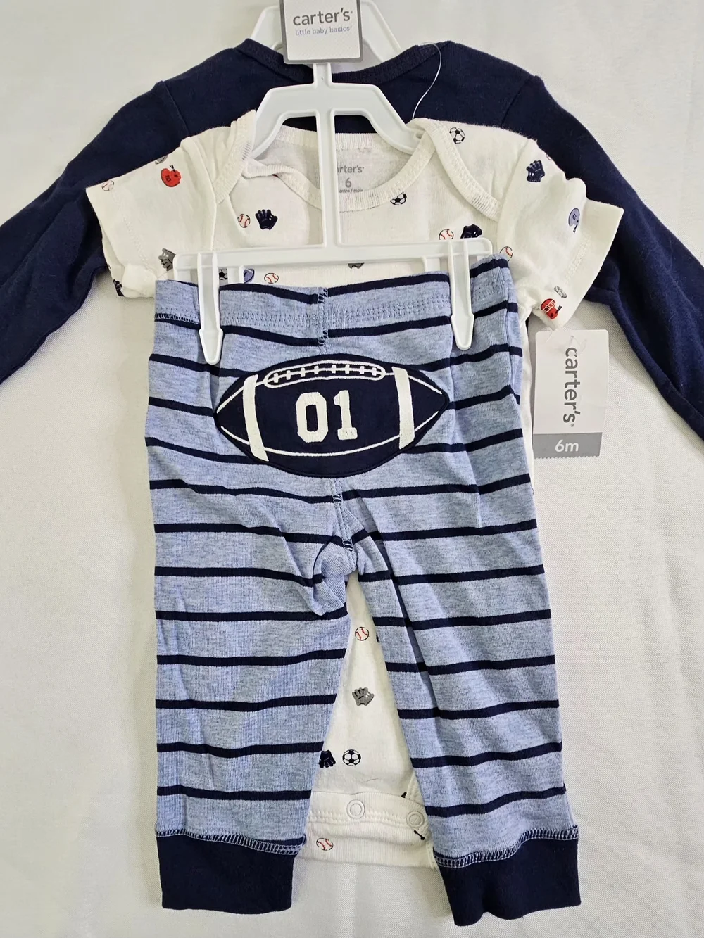 Carter's Baby Football 3-Piece Set 6 Months NWT
